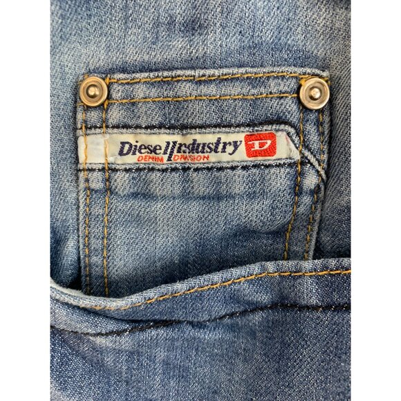 Diesel Mens Blue Denim Jeans Size 38 x 30 Button Fly Sky Brand Tag 100 Cotton - Picture 10 of 11
